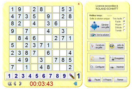 ecran principal du logiciel de cave